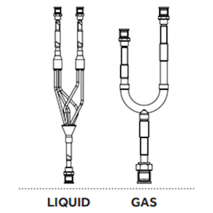 Haier Maxi split Joint Kit 2-weg tot 10 kW