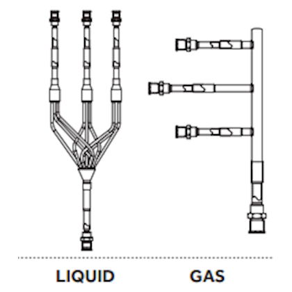 Haier Maxi split Joint Kit 3-weg tot 10 kW