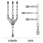 Haier Maxi split Joint Kit 3-weg 10-25 kW